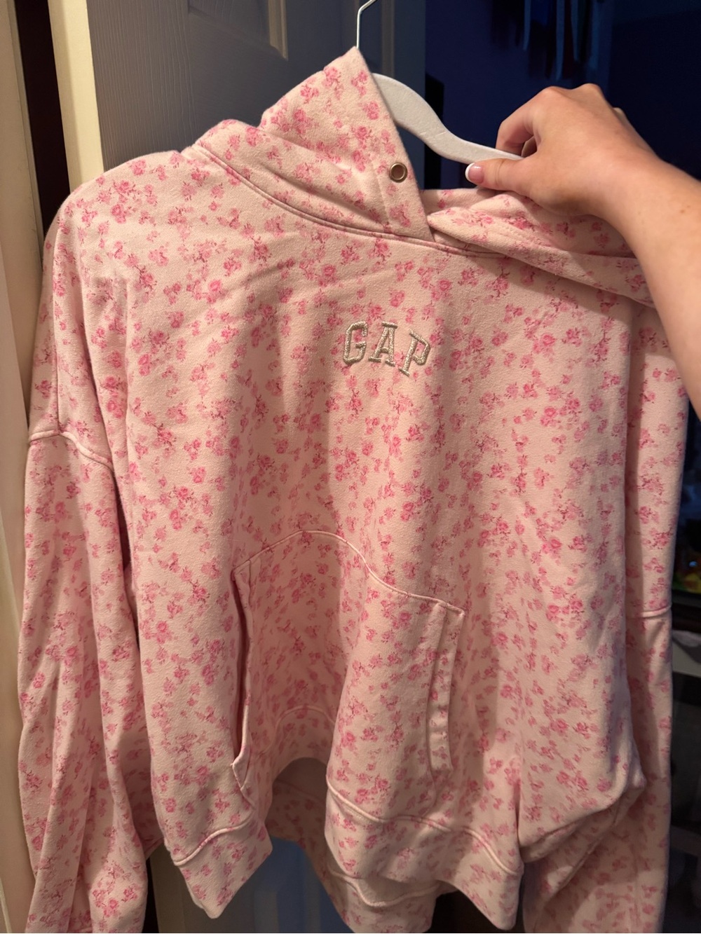 LoveShackFancy x GAP Pink Floral Hoodie